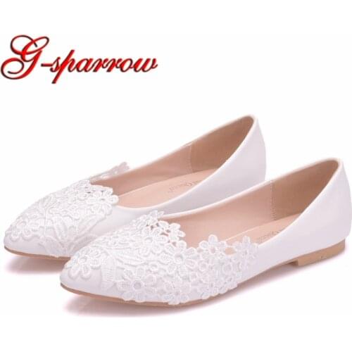Pregnant Dress Shoes Promotion Flat Heel Wedding Party Shoes White mother of the Bride Shoes Flats Cheap Price Bridesmaid Shoes