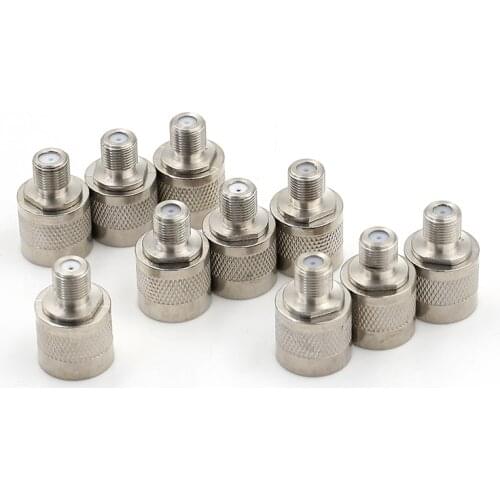 10pcs/lot Female Jack RF Coaxial Adapter Connector N-Type N Male Plug to F