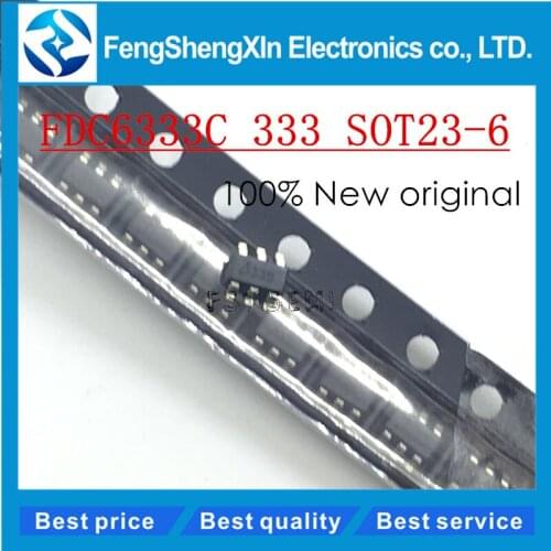 10pcs/lot New FDC6333C 333 SOT23-6 LCD screen commonly used 6 foot power chips