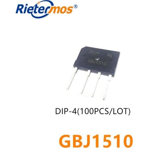 100PCS GBJ1510 15A 1000V DIP-4 HIGH QUALITY