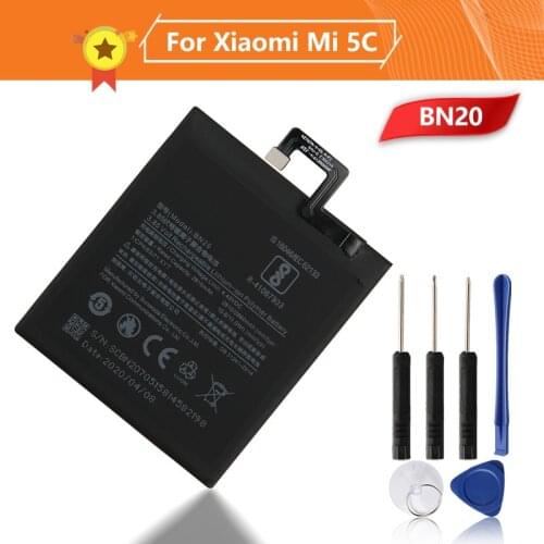 Xiao Mi Xiaomi BN20 Phone Battery For Xiao mi 5C M5C 2860mAh BN20 Original Replacement Battery + Tool
