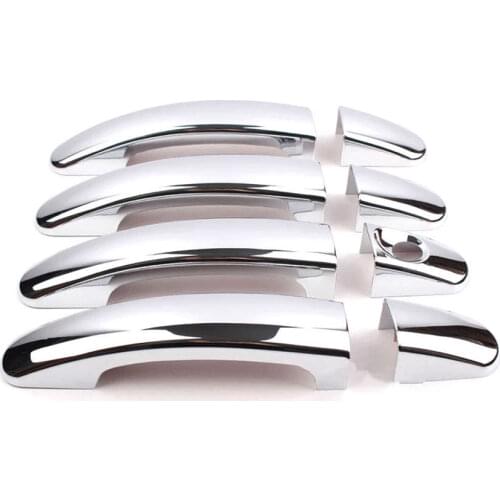 BBQ@FUKA 8Pcs Chrome Car Outer Door Handles Cover Trim Styling Sticker Fit For Chevrolet Cruze 2009 2010 2011 2012 2013