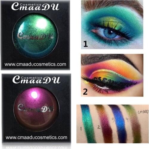 CmaaDu Polarized Glitter Eyeshadow Pallete Diamond Shimmer Change Color Eye Shadow Makeup Palette Cosmetic for Women Shiny Eyes