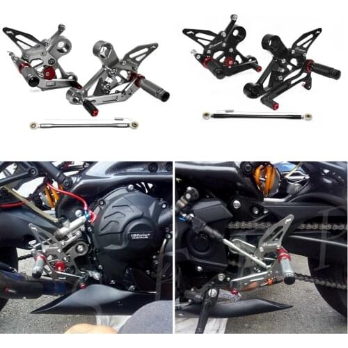 CNC Adjustable Footrest Rearsets Foot Pegs Set For Yamaha FZ09 MT09 FZ-09 MT-09 2014 2015 2016 2017 2018 2019 2020