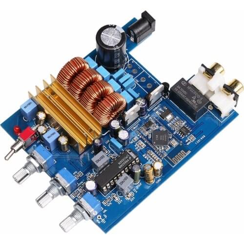 DC24V 50W * 2 Class D 2.0 TPA3116+LM1036 Bluetooth CSR4.0 HIFI audio Amplifier Board Treble Bass Adjustment Audio Amplifier
