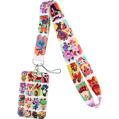 Flyingbee X2184 Cartoon Animal Lanyard For Key Neck Strap Lanyard ID Badge Holder Key Chain Key Holder Hang Rope Key Rings Gifts