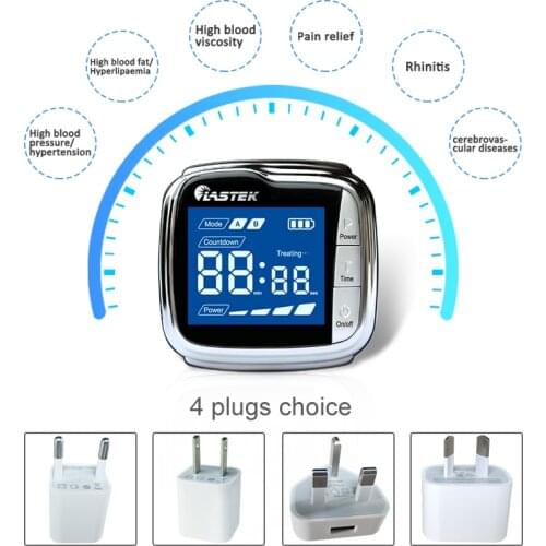 LASTEK diabetes machine low level laser therapy wrist watch blood pressure