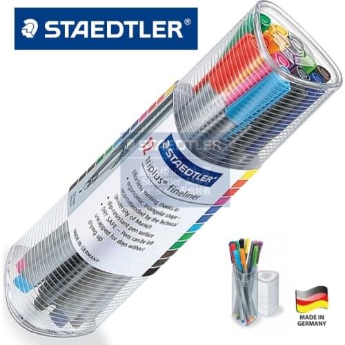 LifeMaster Staedtler Triplus Fineliner 334 PR12 12 multicolour Drawing Pen 0.3mm Art Set For Design