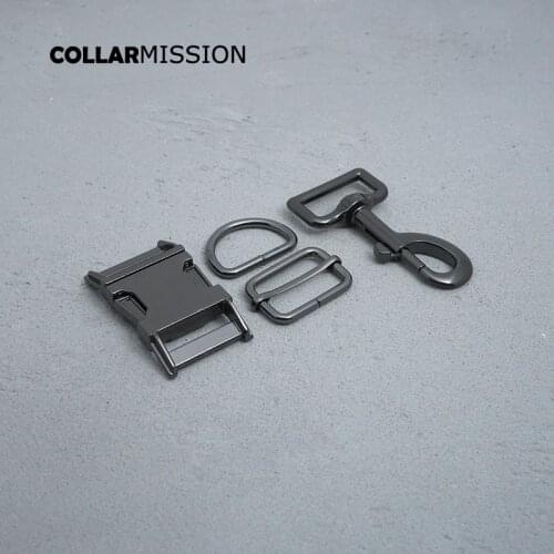 Metal buckle+adjust buckle+D ring+metal dog clasp/set) Retailing high quality 30mm for DIY dog collar student bag parts