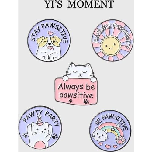 ANIMAL BADGE Pins Metal Enamel Brooches Fashion Lapel Pin Backpack Bags Collection Gifts 1PC