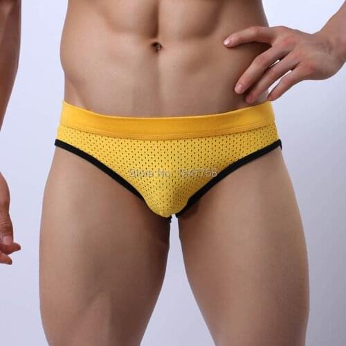 Men Thong Breathable Underwear Jockstrape Panties Knickers G-String