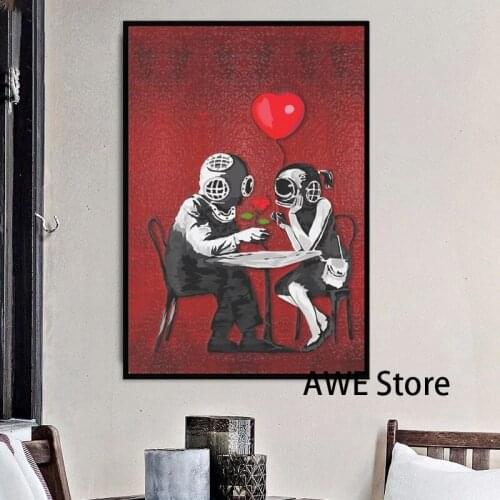 Steampunk couple canvas prints Wall Decoration Canvas Art Prints and Posters for Living Room Home Décor