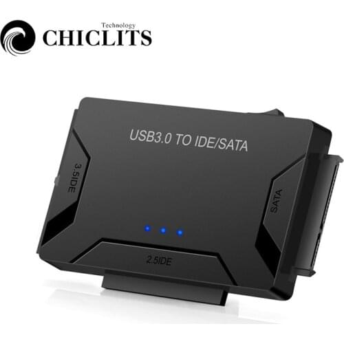 SATA Combo USB IDE SATA Adapter Hard Disk SATA to USB3.0 Data Transfer Converter for 2.5/3.5/5.25 Optical Drive HDD SSD EU UK US