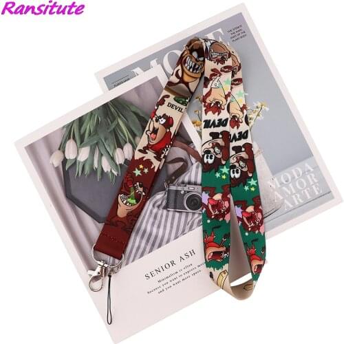Ransitute R1791 Monster Cartoon Icons Style Anime Lovers Key Chain Lanyard Neck Strap For USB Badge Holder DIY Hang Rope