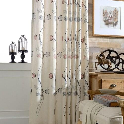 American Printed Curtains for Living Room Bedroom,Pink Leaves Window Treatments,Draps Panel Curtains Kitchen Door Curtains