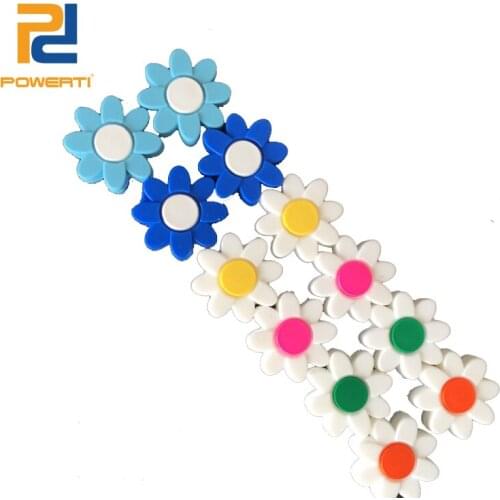 Powerti 10pcs Tennis Racket Vibration Dampener-Sunflower Tennis Dampener Accessories Men Sport