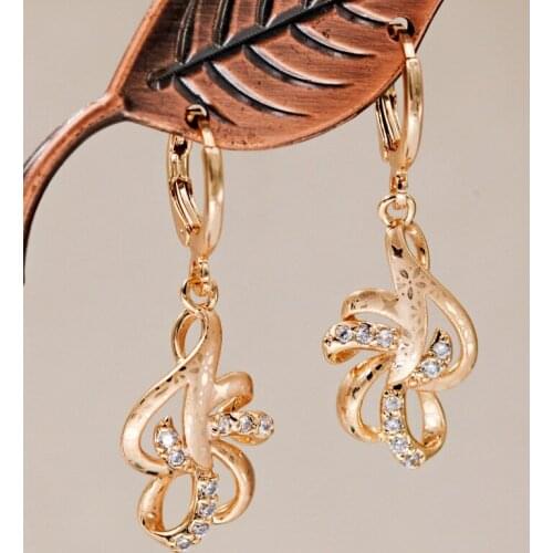 Luxury Bohemian Statement Earrings for Womens Earrings Gold dangle Drop Earring Jewelry for Party Wedding Gift