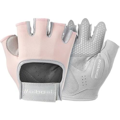 Women Bike Cycling Gloves,Half Finger Style,Summer Bicycle Motorbike Sport,Riding Equipment,Thicken Silica Gel Pad Non-slip