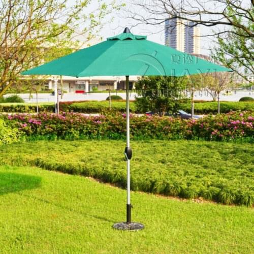 2.7 meter type 2 brushed aluminum outdoor sun umbrella patio covers garden parasol sunshade ( no base ) t