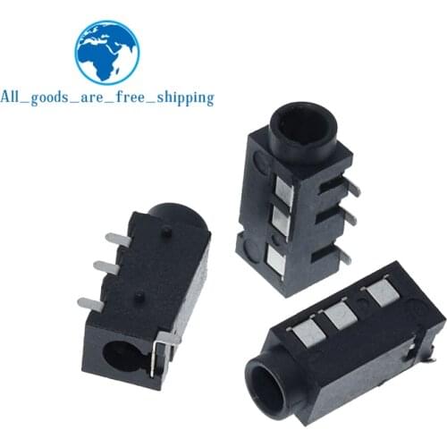 10PCS 3.5 headphone jack audio jack PJ-320D 4 pin SMD MP3 Accessories PJ320D