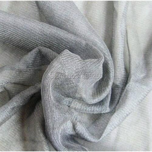 100% silver fiber anti radiation SILVER COATED NYLON MESH FABRIC YSILVER30