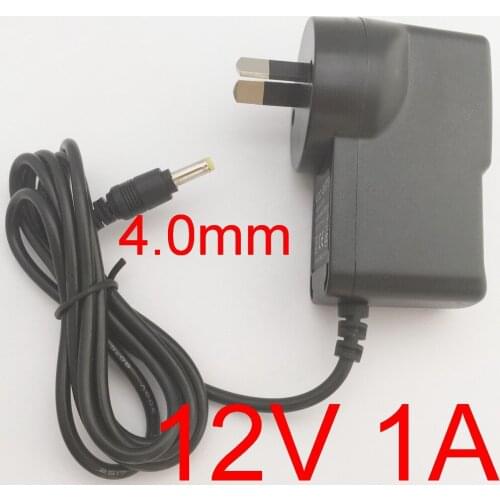 100PCS High quality 12V 1A AC 100V-240V Converter Switching power adapter DC 1000mA Supply AU Plug DC 4.0mm x 1.7mm