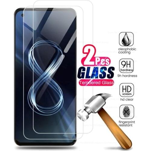 2pcs protective glass for asus zen fone zenfone 8 2021 5g 5.92'' smartphone screen protector film for zenfone8 armor shelid glas