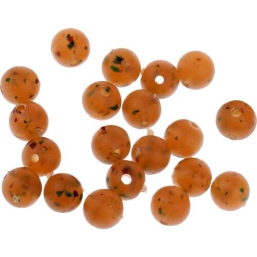 20Pcs Round Rig Beads Fishing Line Beads Sea Fishing Lures Floating Tackle