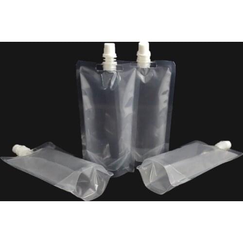 500pcs 250ml Stand-up Plastic Beverage Bag Spout Pouch for Fruit Juice Milk Coffee Liquid Drink Pouch wen6862