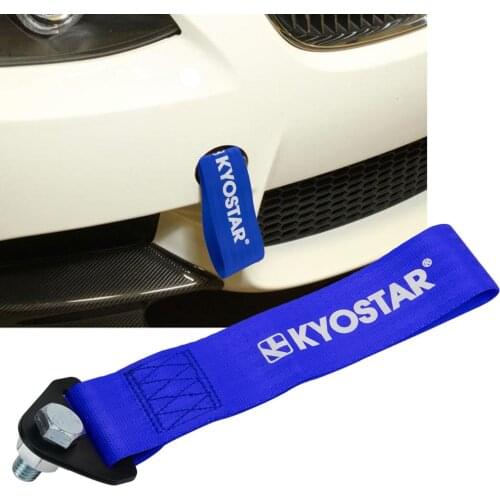 Car Tow Straps Front Tow Hook Strap Track Drifting Black Green Red Yellow Purple Blue