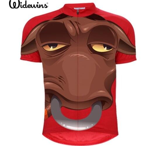 Widewins Brand new cattle Cycling Jersey clothing Cycling Jersey Bicycle Clothing Jacket Clothing Clothes Bike Wear Fabric 5079