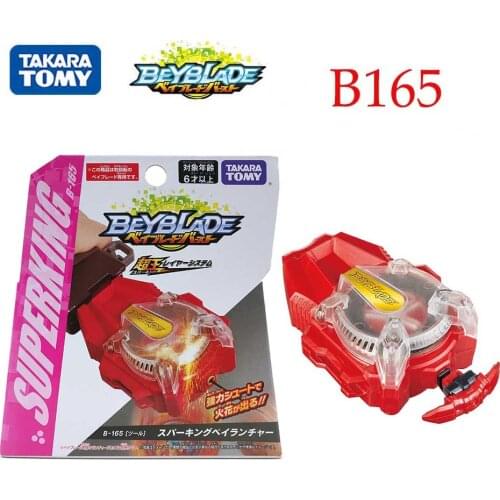 Takara Tomy Beyblade Super krol zyroskop B-165 czerwony iskra Beyblade Burst Launcher zabawki dla dzieci