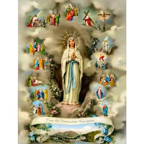 Kexinzu 5D DIY Diamond Painting Religious Full Square New Arrival Home Decoration 3d Diamond Embroidery Icons handwork