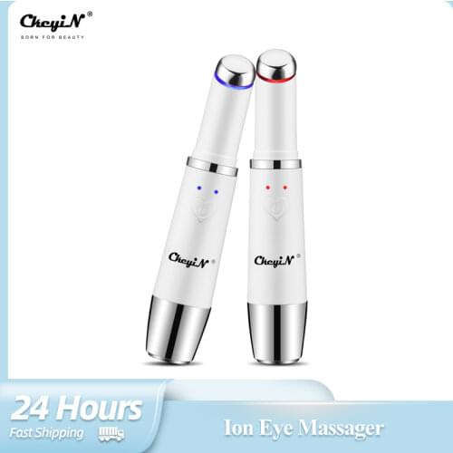 Ionic Eye Vibration Massager Heat Facial Anti-wrinkle Massage Wand for Dark Circles Puffiness Eye Fatigue USB Rechargeable