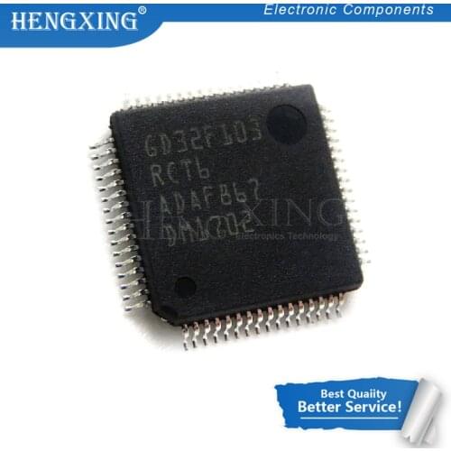 2pcs/lot GD32F103RCT6 STM32F103RCT6 LQFP64 MCU 32-bit STM32F1 ARM Cortex M3 RISC 256KB Flash 2.5V/3.3V 64-Pin LQFP In Stock