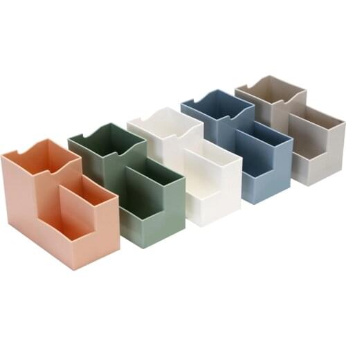 Multi-function Pen Holder Creative Desktop Organizer Sticky Note Holder for Office Suppliers Desk Accessories School Stationery