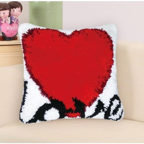 Latch Hook Kits Diy Smyrna Knooppakket Klink Haak Kleed Bloemen LOVE Pillow Foamiran For Flowers Do It Yourself Embroidery Gift