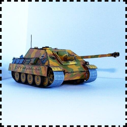 DIYMyModeI German cheetah tank 1:35 DIY Handcraft Paper Model KIT Handmade Toy Puzzles Gift Movie props