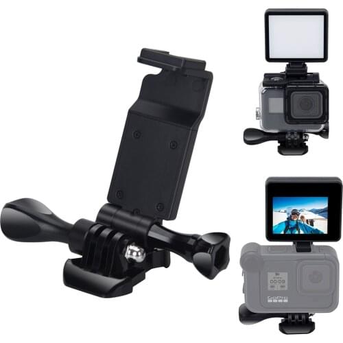 2021New Hot Shoe Adapter Mount LED Light Holder for Gopro Hero 9 8 7 6 EKEN Insta360 YI 4K for Microphone Monitor LED Video Lamp
