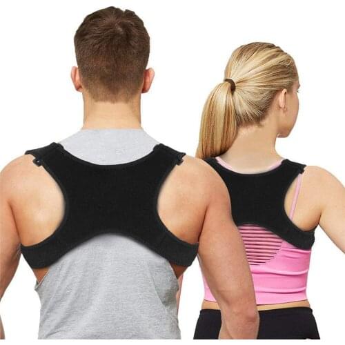 Adjustable Medical Back Posture Corrective braces Clavicle Spine Back Shoulder Lumbar Brace Support Belt Correction Unisex