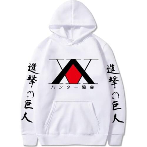 HUNTER X HUNTER Harajuku Pink Pullovers Casual Tops O-neck Men Womens Hooded Sweatshirt Oversized Hoodie Pullovers Long Sleeves