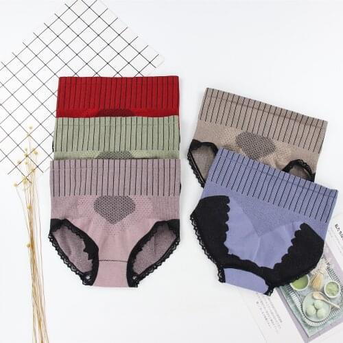 Sexy Underwear Hot Sale High Quality Womens High-waist Panties Feminine Lace Buttocks Abdomen Waist Panties For Dropshipping