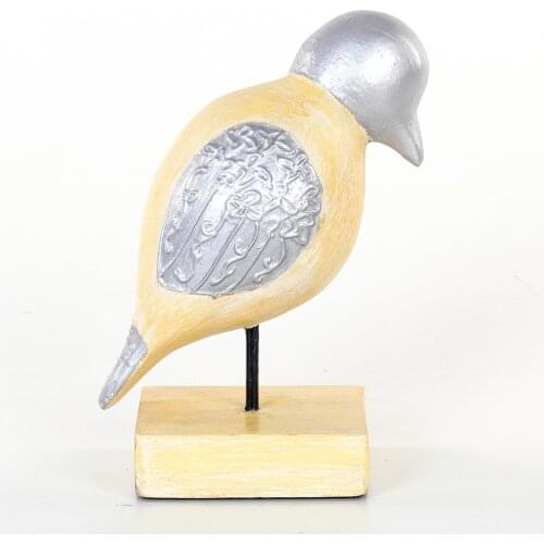 Euro Flora Standing Wooden Bird Biblosu 21x13,5x29 Cm