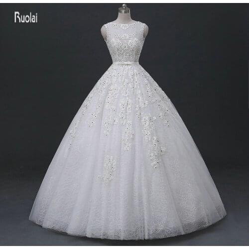 High Quality Hand-Beaded Lace Applique Wedding Bridal Gowns New Design Sexy V-Back Ball Gown Wedding Dresses 2015(WDS-072)