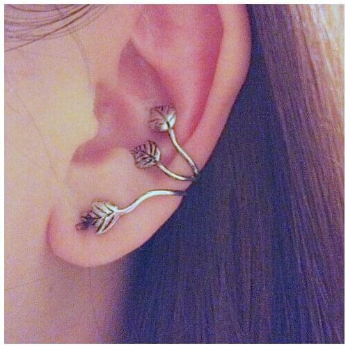 2020 Womens Earrings Fashion Leaves Shape Vintage Sexy Push-back Stud Earrings Cute Jewelry for Women