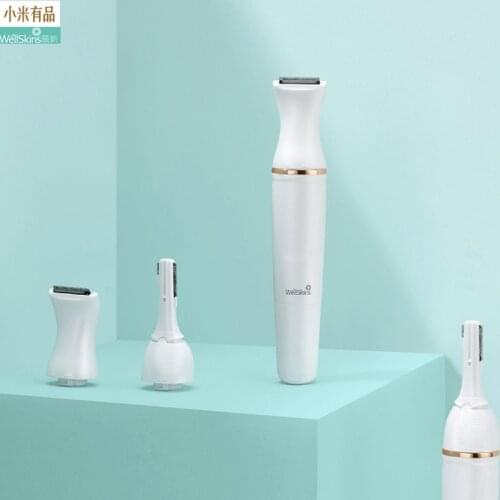 Youpin Wellskins Wet Dry Shaver Female Epilator Shaving Lady Hair Removal Trimmer Two Speed Ceramic Cutter Hair Clipper