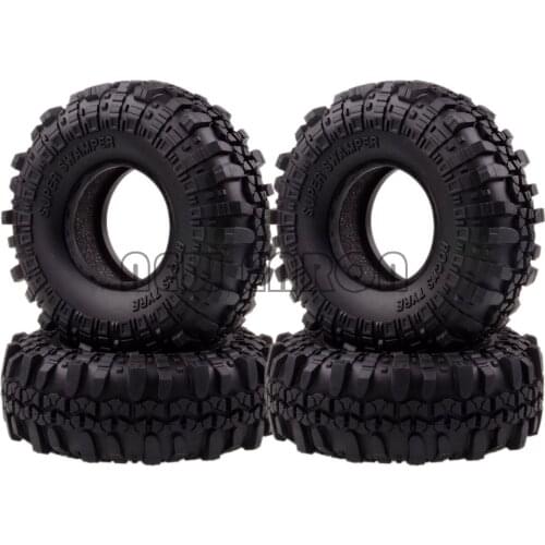 1:10 4Pcs 1.9" Soft Rubber 110mm Wheel Tire Tyre for RC Crawler 1/10 Model Car Rock Axial SCX10 TRX4 D90 D110 MST Jimny Tamiya
