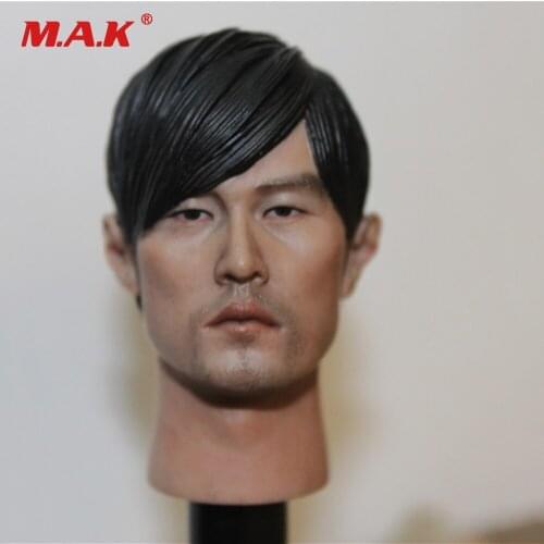 1/6 Scale Asia Star Singer Male Head Sculpt Model Toys Jay Chou Head Carving for 12 Inches Action Figure Fans Collection Gift