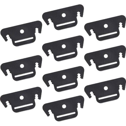 10 Pcs Ultralight Guyline Camping Tent Awning Guy Line Rope Tensioners Black