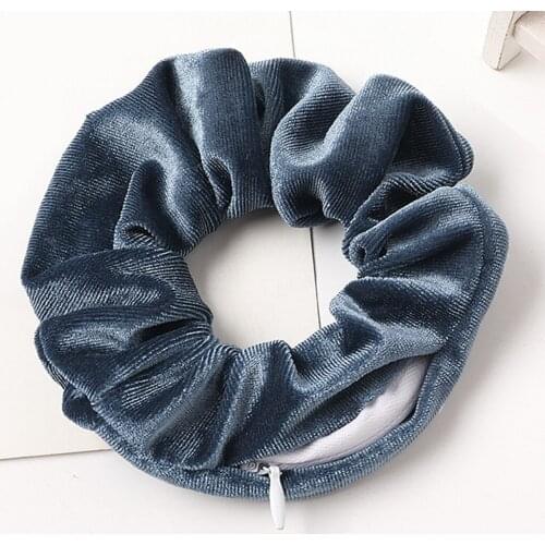 10pcs Premium Hair Scrunchies Scrunchies Creative Design with Zipper Closure Keys Cash Holder Hair Ties Ponytail Holder